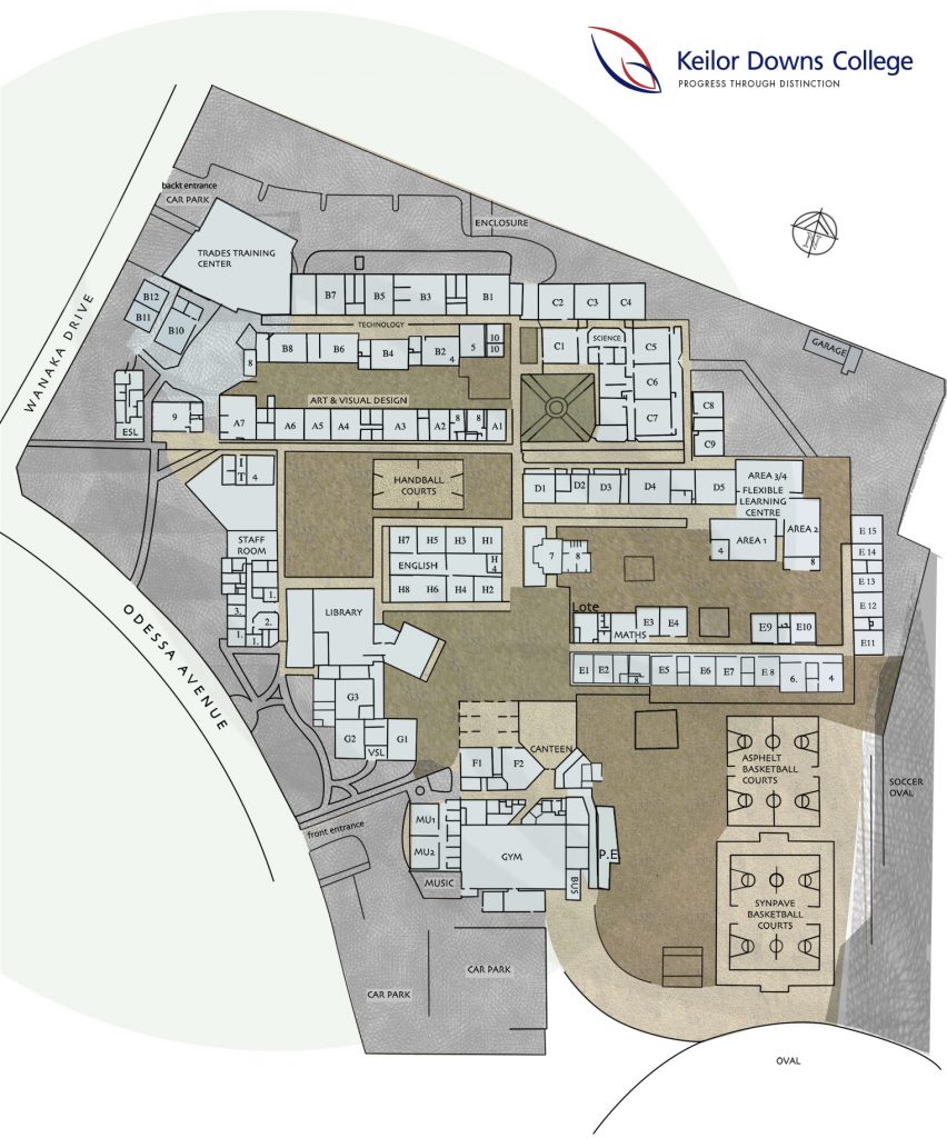 Keilor Downs College - Layout Map
